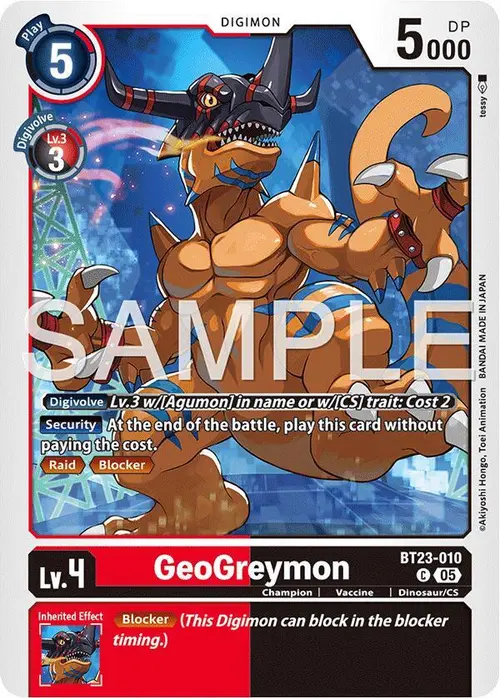 GeoGreymon card art