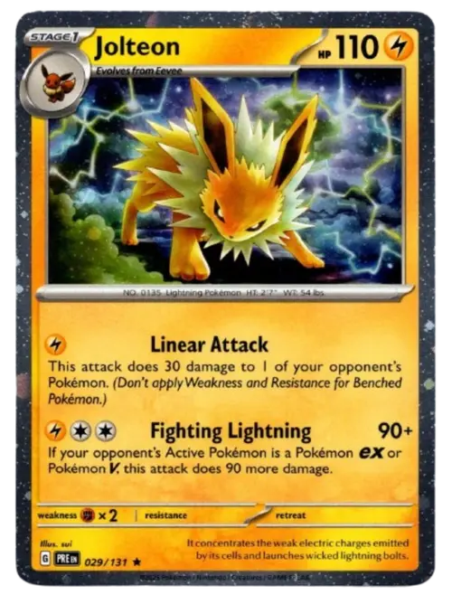 Jolteon - 029/131 (Cosmos Holo) card art