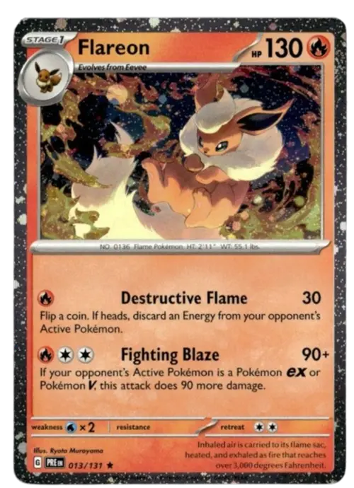 Flareon - 013/131 (Cosmos Holo) card art