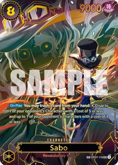 Sabo - OP07-118 (SP) card art