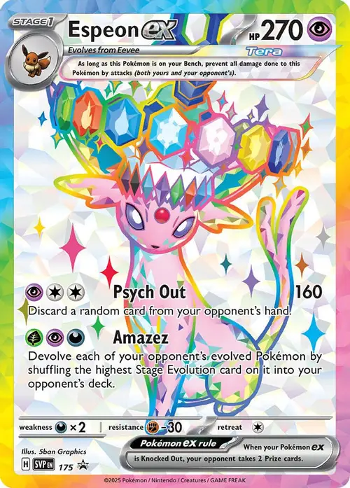 Espeon ex - 175 card art