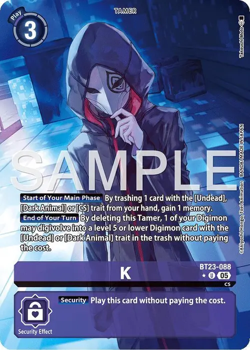 K (Alternate Art) card art