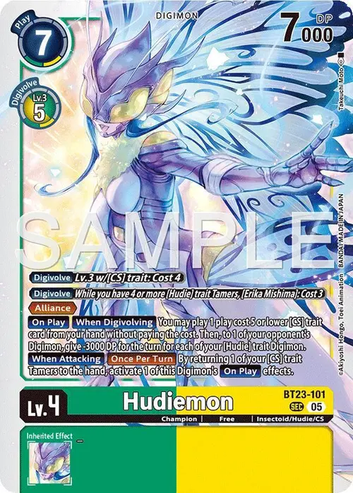 Hudiemon card art