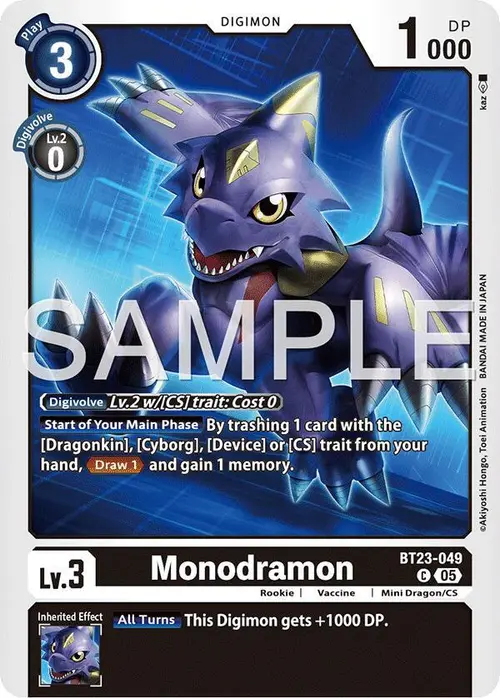 Monodramon card art