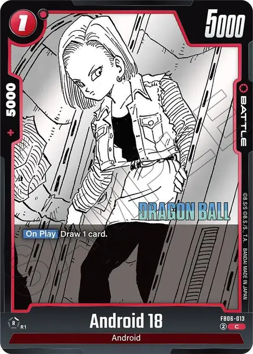 Android 18 card art