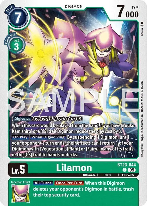 Lilamon card art