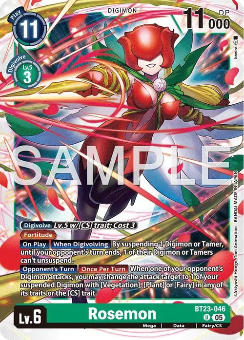 Rosemon card art