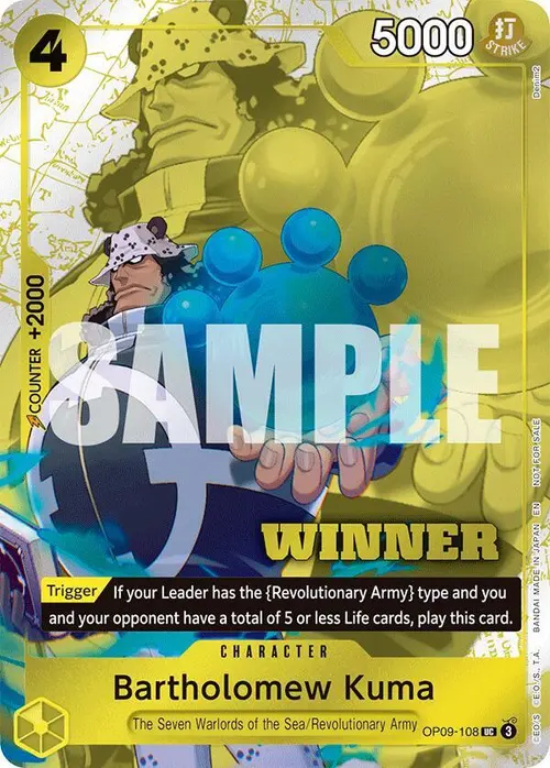 Bartholomew Kuma (Winner Pack 2025 Vol. 4) card art