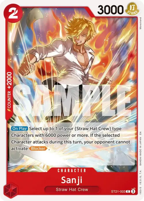 Sanji - ST21-003 (Reprint) card art