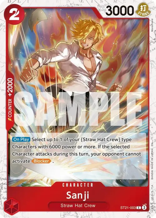 Sanji - ST21-003 (Pirate Foil) card art