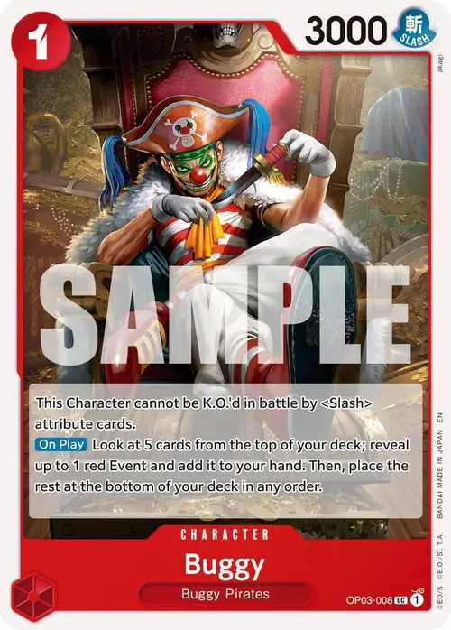 Buggy - OP03-008 (Reprint) card art
