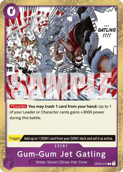 Gum-Gum Jet Gatling (Reprint) card art