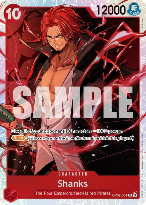 Shanks - OP09-004 (Reprint) card art