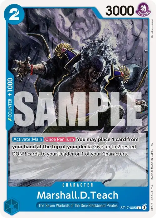 Marshall.D.Teach - ST17-005 card art