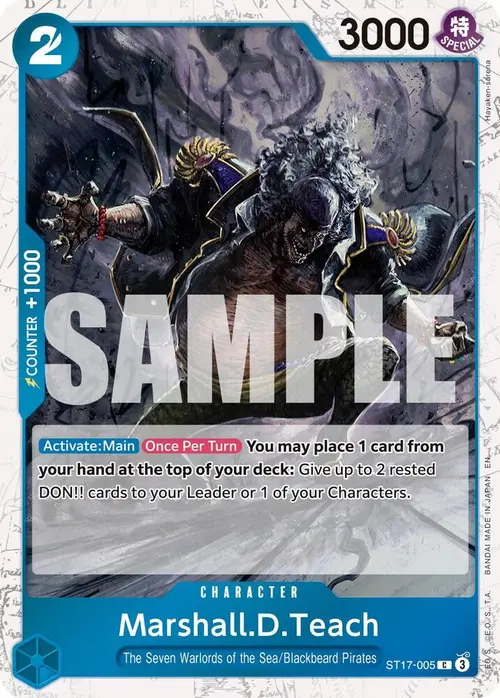 Marshall.D.Teach - ST17-005 (Pirate Foil) card art