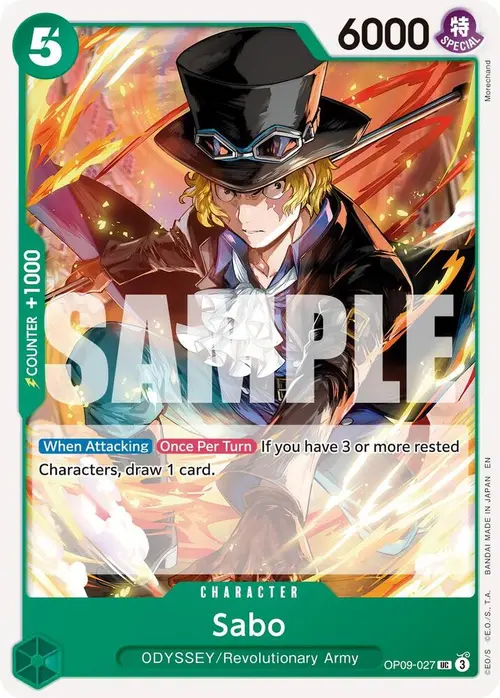 Sabo - OP09-027 (Reprint) card art