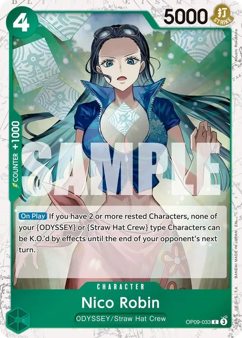 Nico Robin - OP09-033 (Pirate Foil) card art
