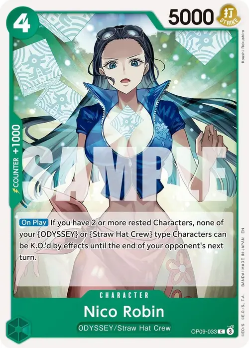Nico Robin - OP09-033 (Reprint) card art