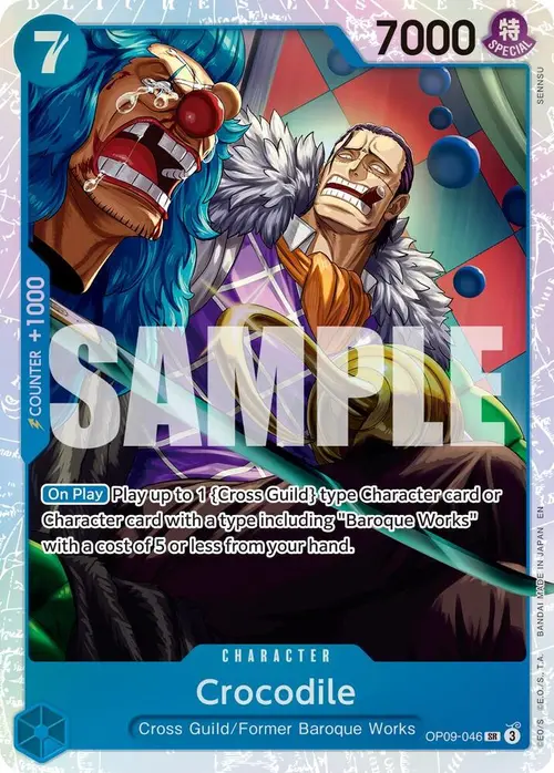 Crocodile - OP09-046 (Reprint) card art