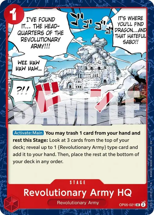 Revolutionary Army HQ (Reprint) card art