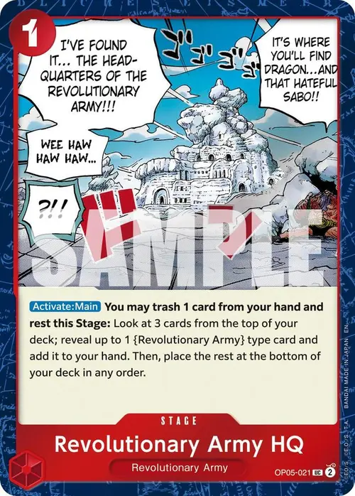 Revolutionary Army HQ (Pirate Foil) card art