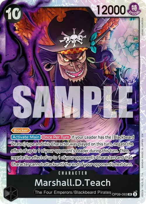 Marshall.D.Teach - OP09-093 (Reprint) card art
