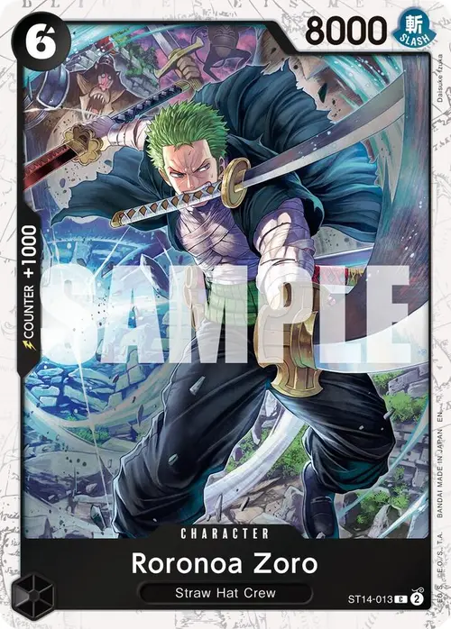 Roronoa Zoro - ST14-013 (Pirate Foil) card art