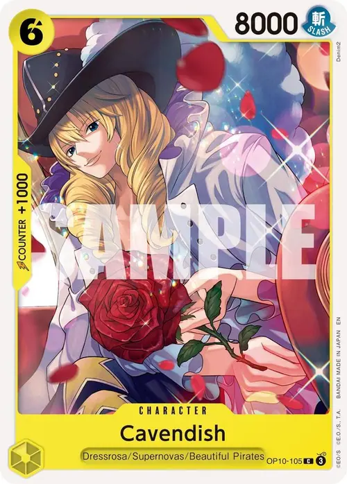Cavendish - OP10-105 (Reprint) card art