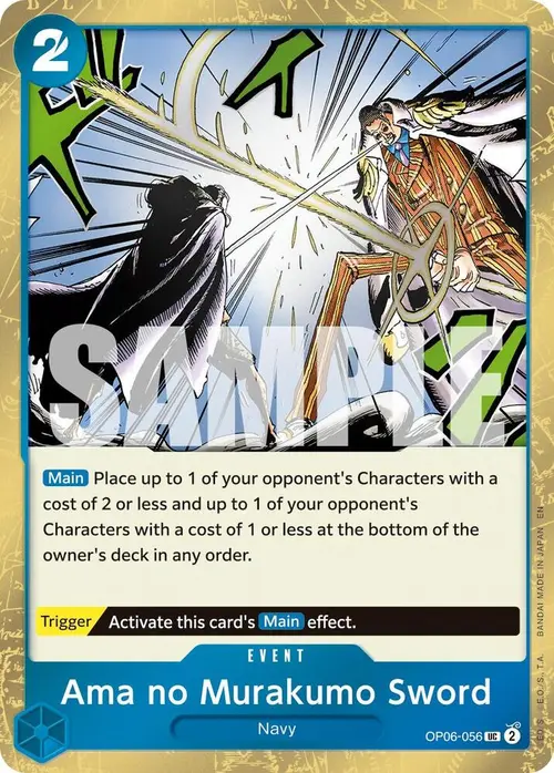 Ama no Murakumo Sword (Pirate Foil) card art