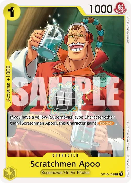 Scratchmen Apoo - OP10-108 (Reprint) card art