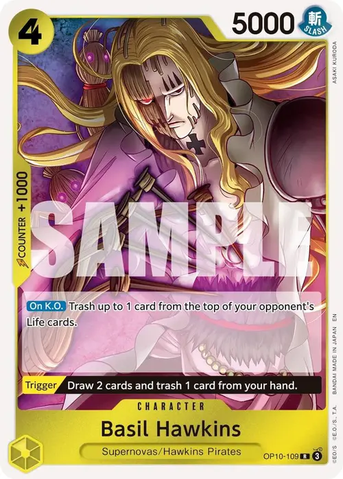 Basil Hawkins - OP10-109 (Reprint) card art