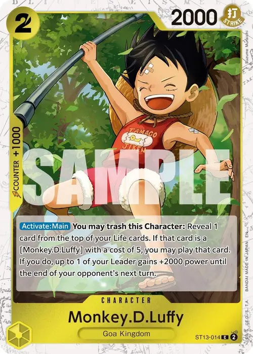 Monkey.D.Luffy - ST13-014 (Pirate Foil) card art