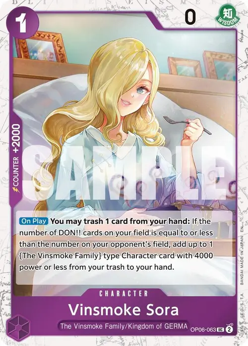 Vinsmoke Sora (Pirate Foil) card art