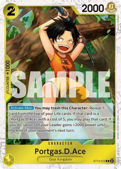 Portgas.D.Ace - ST13-010 (Pirate Foil) card art