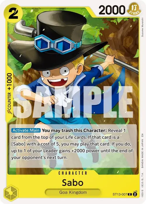 Sabo - ST13-007 (Reprint) card art