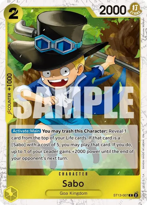 Sabo - ST13-007 (Pirate Foil) card art