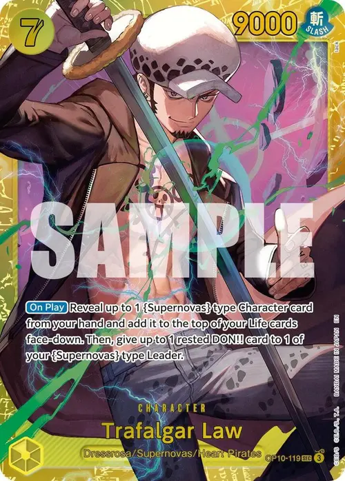 Trafalgar Law - OP10-119 (Reprint) card art
