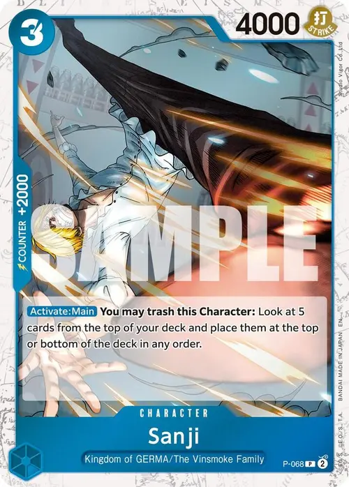Sanji - P-068 (Pirate Foil) card art
