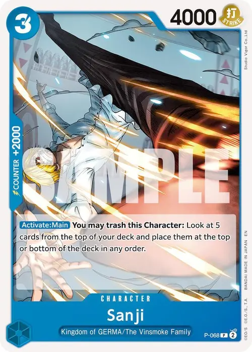 Sanji - P-068 (Reprint) card art