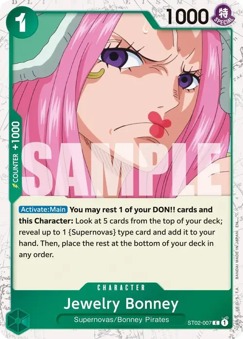 Jewelry Bonney - ST02-007 (Pirate Foil) card art