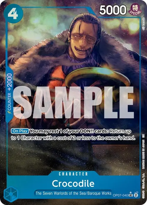 Crocodile - OP07-040 (Alternate Art) card art