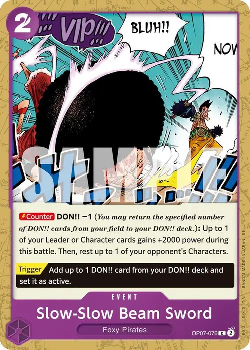 Slow-Slow Beam Sword (Reprint) card art