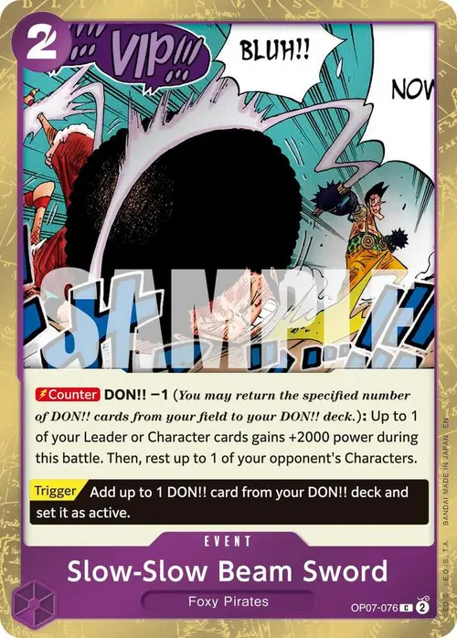 Slow-Slow Beam Sword (Pirate Foil) card art