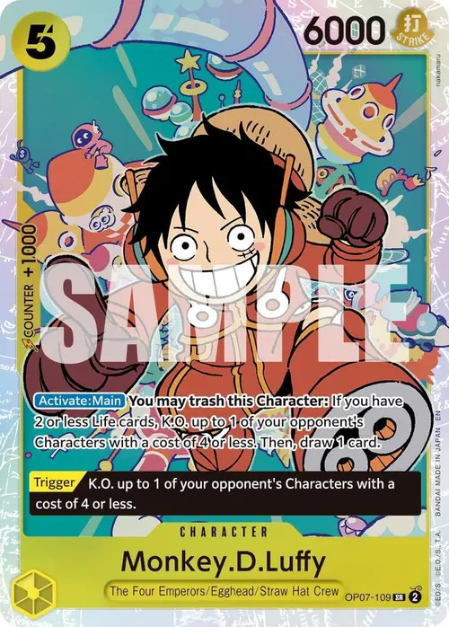 Monkey.D.Luffy - OP07-109 (Reprint) card art