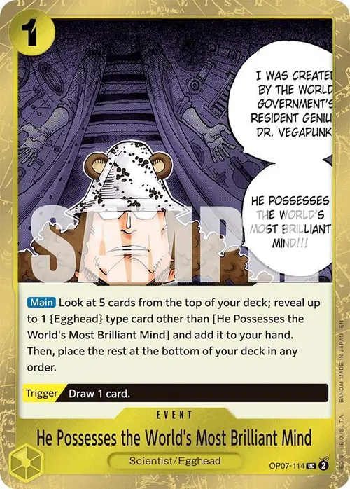 He Possesses the World's Most Brilliant Mind (Pirate Foil) card art