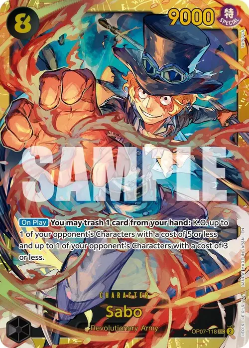 Sabo - OP07-118 (Reprint) card art