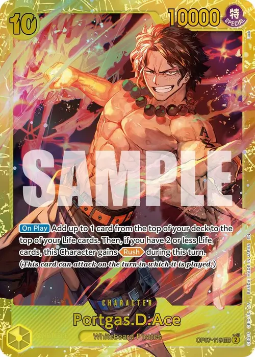 Portgas.D.Ace - OP07-119 (Reprint) card art