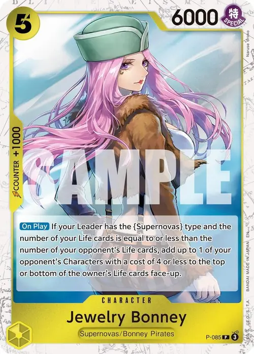Jewelry Bonney - P-085 (Pirate Foil) card art