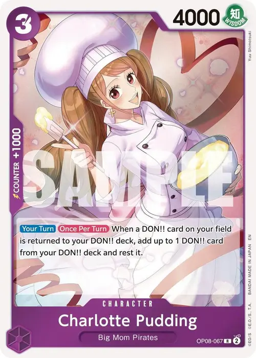 Charlotte Pudding - OP08-067 (Reprint) card art