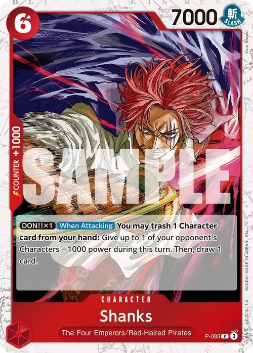 Shanks - P-083 (Pirate Foil) card art